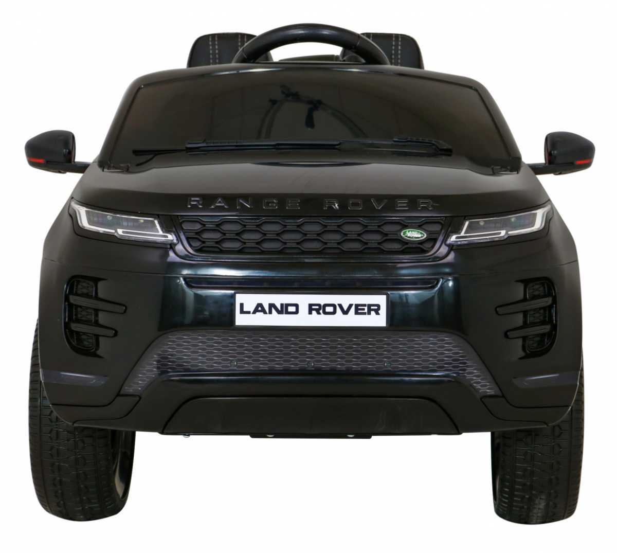 Vienvietis elektromobilis Range Rover Evoque, juodas