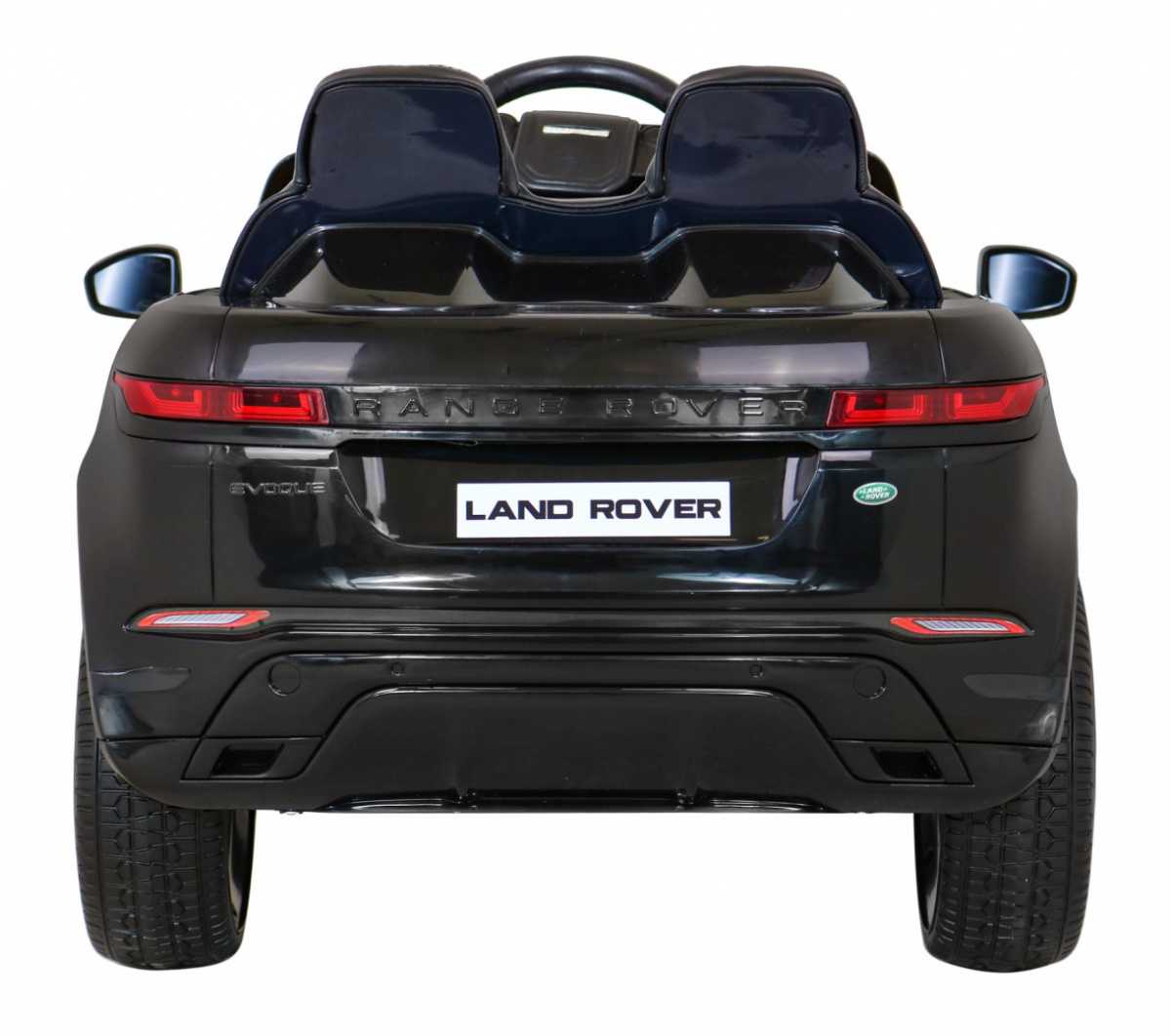 Vienvietis elektromobilis Range Rover Evoque, juodas