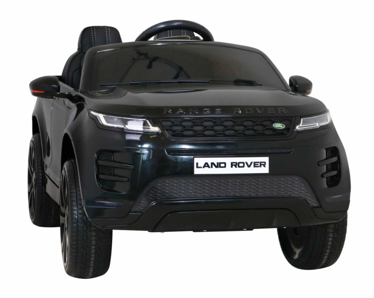 Vienvietis elektromobilis Range Rover Evoque, juodas