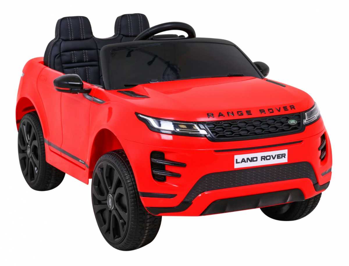 Vienvietis elektromobilis Rang Rover Evoque, raudonas