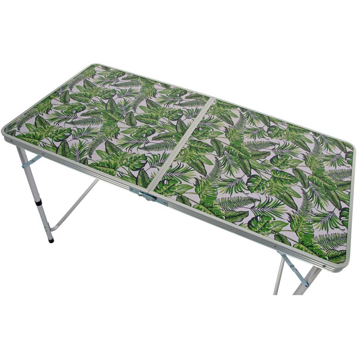 Enero camp sulankstomas turistinis stalas, 120x60x54,5-70cm