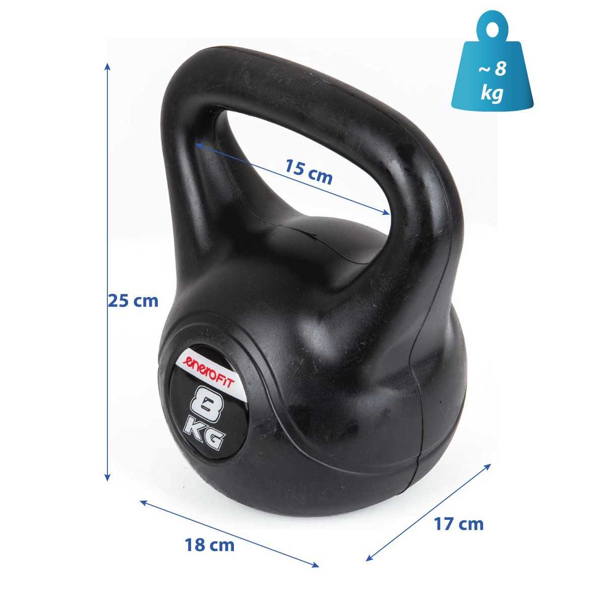 Svarmenys - Enero Fit Kettlebell, 8 kg 