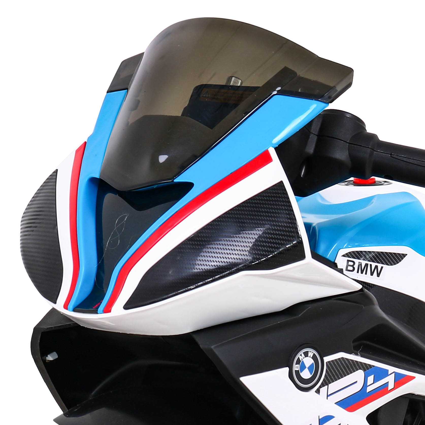 Vaikiškas elektrinis motociklas - BMW HP4, baltas