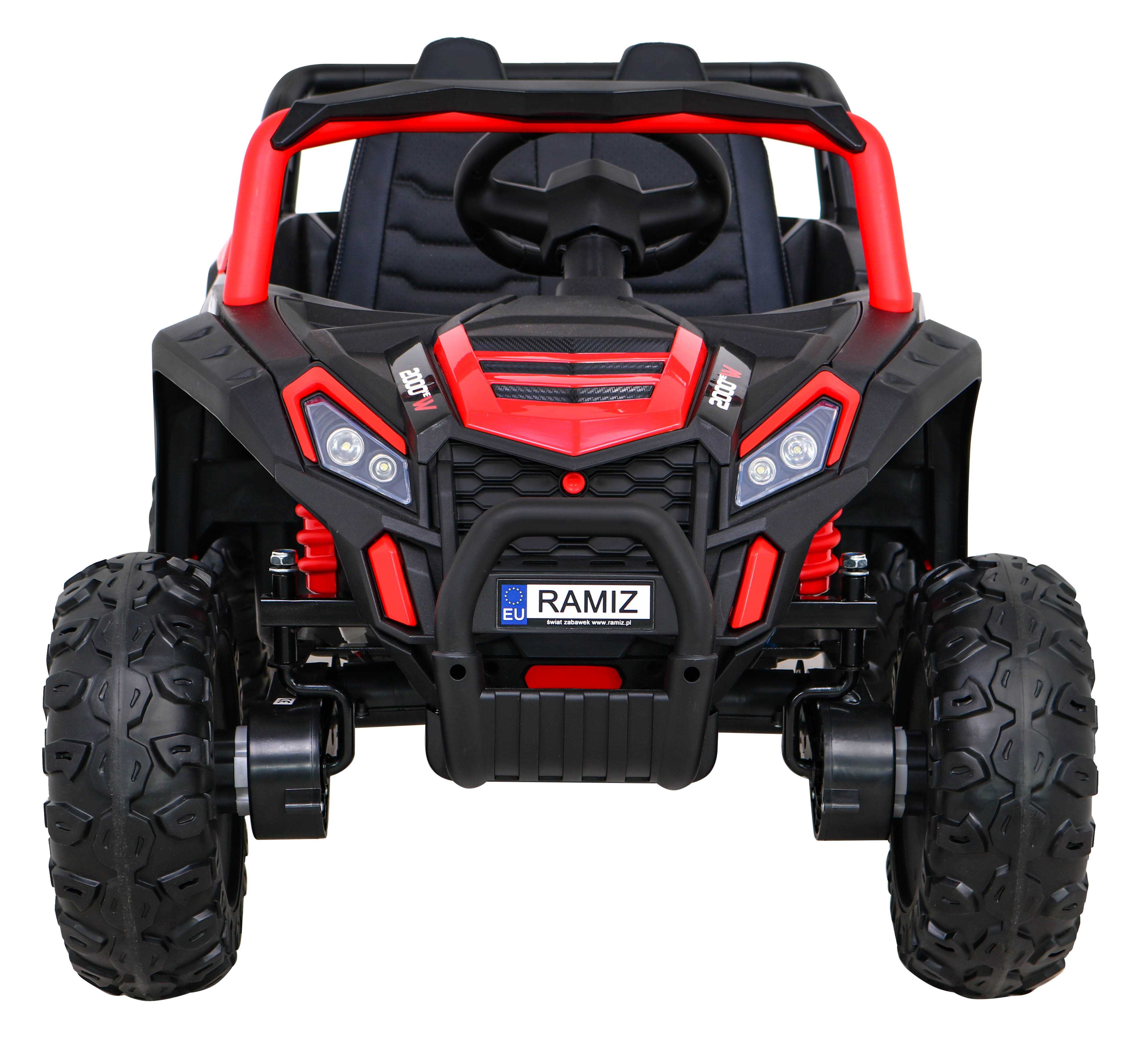 Vienvietis elektromobilis Buggy UTV 2000M Racing, raudonas