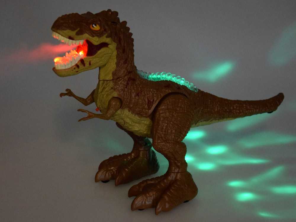 Nuotoliniu būdu valdomas dinozauras T-REX 2in1, rudas