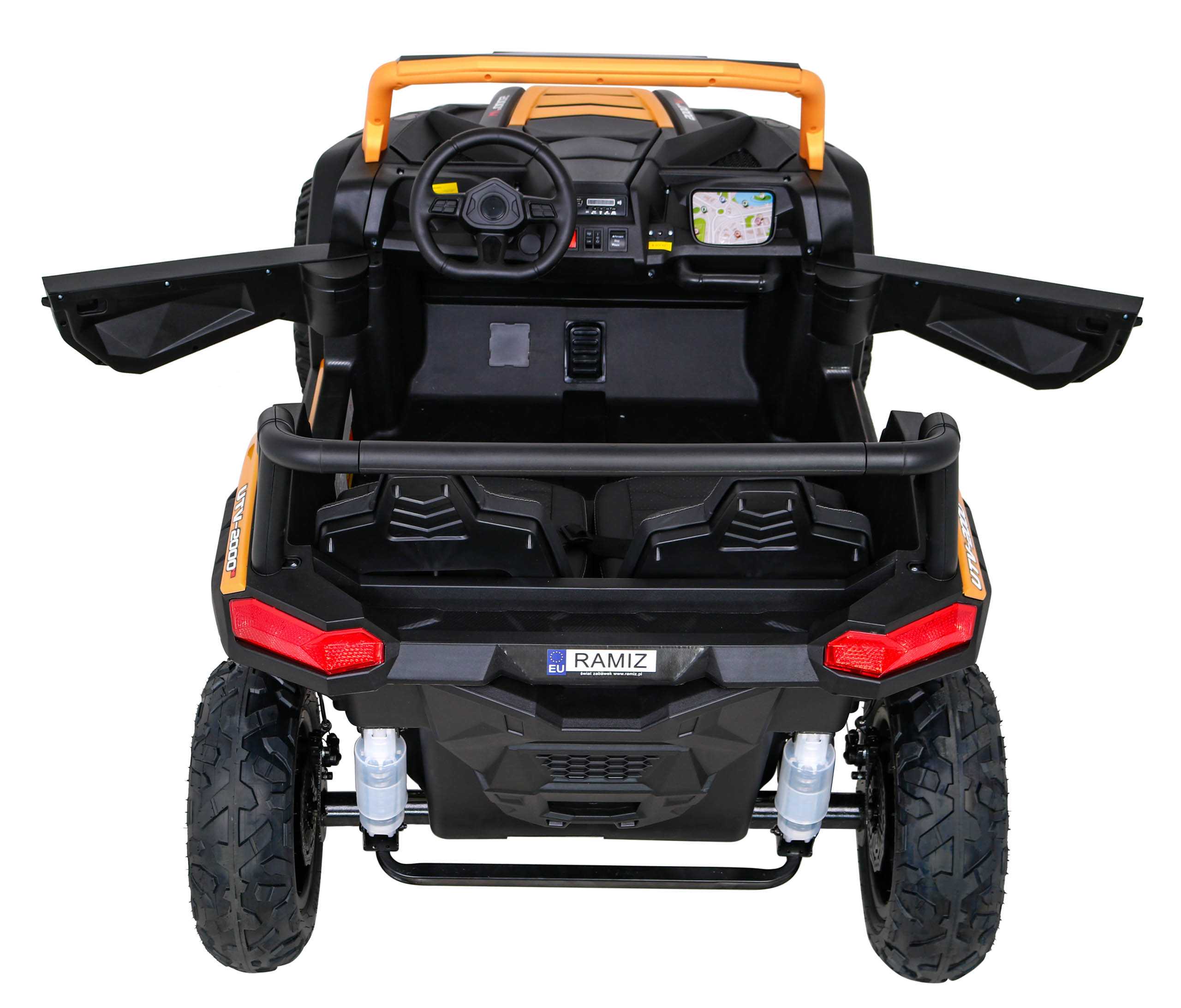 Dvivietis keturratis Buggy ATV Strong Racing, oranžinis