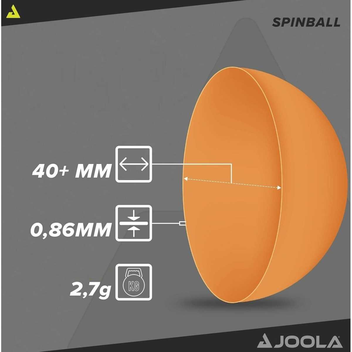 Joola Spin Ball stalo teniso kamuoliukų rinkinys, 12 vnt. 