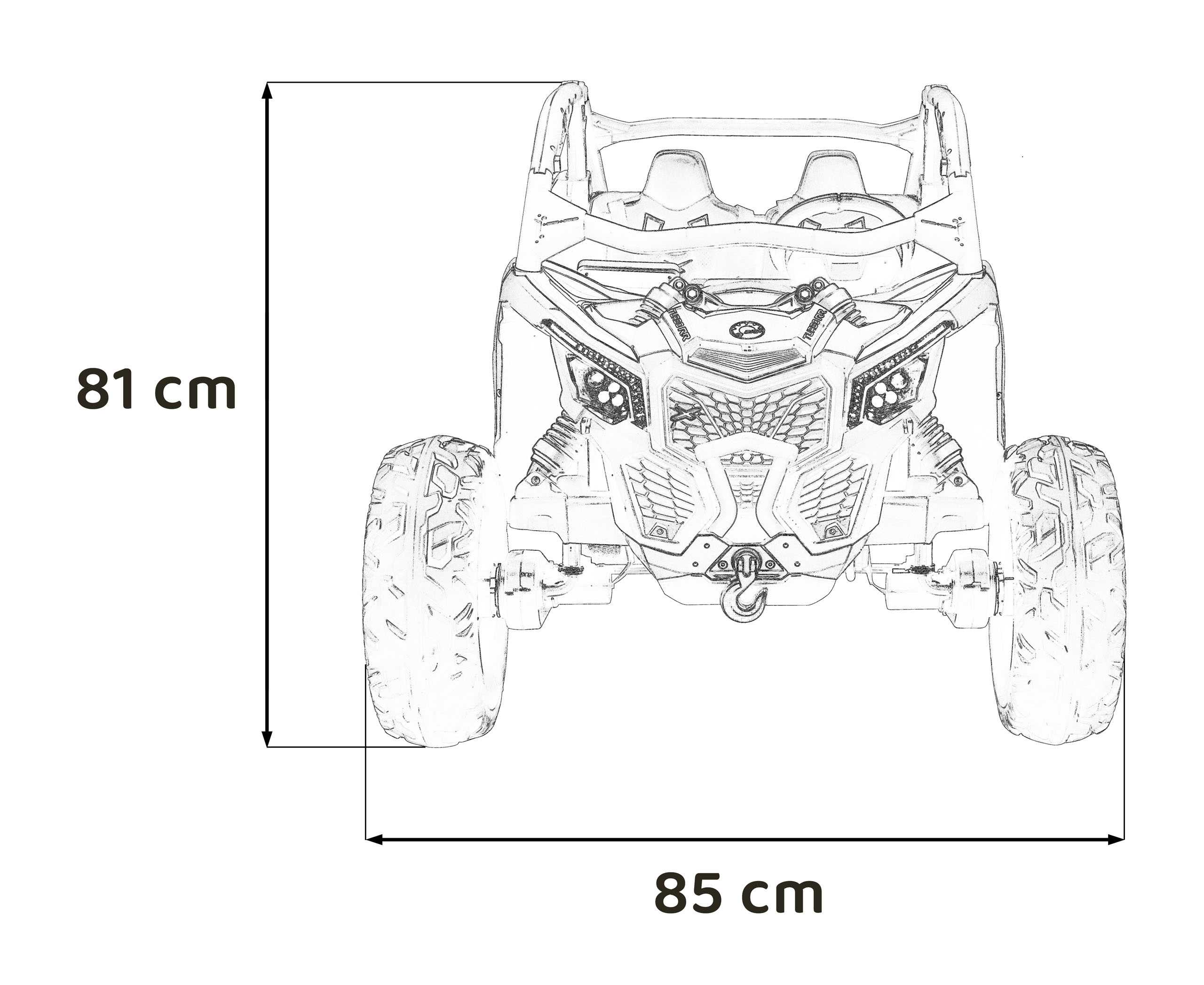 Elektrinis Buggy Maverick Turbo RR, oranžinis