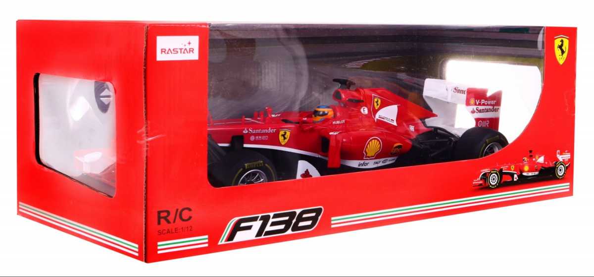 Nuotoliniu būdų valdomas automobilis - Ferrari F1 Rastar, raudonas