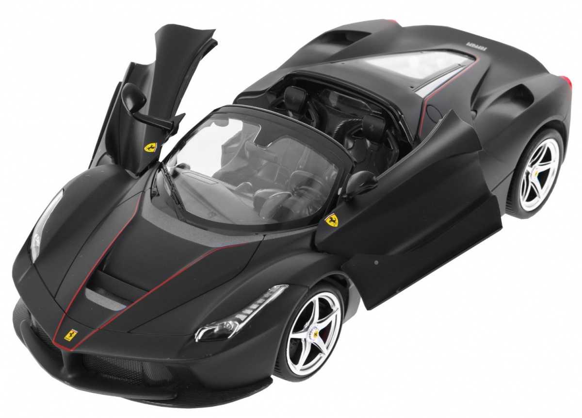 Nuotoliniu būdu valdomas automobilis Ferrari LaFerrari Aperta, juodas