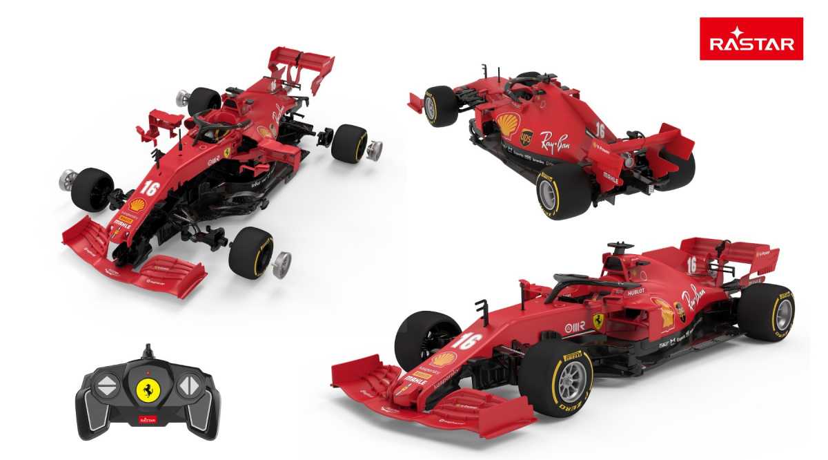 Nuotoliniu būdu valdomas automobilis Ferrari SF1000 , 1:16, raudonas