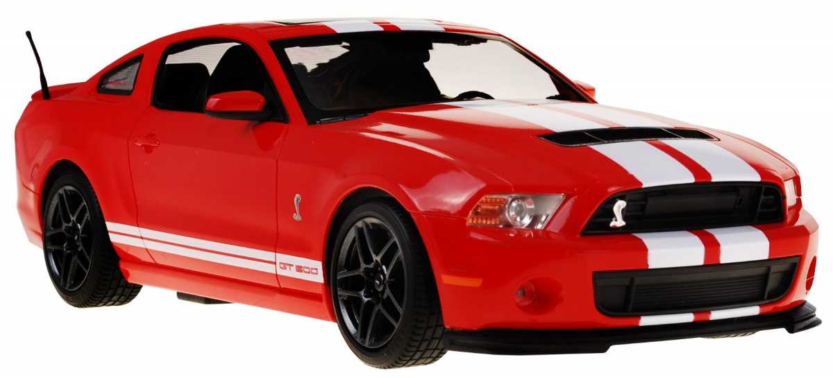 Nuotoliniu būdu valdomas automobilis Ford Shelby Mustang GT500, 1:14, raudonas