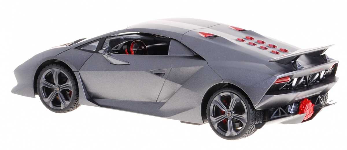 Nuotoliniu būdu valdomas automobilis Lamborghini Sesto Elemento, 1:14, sidabrinis