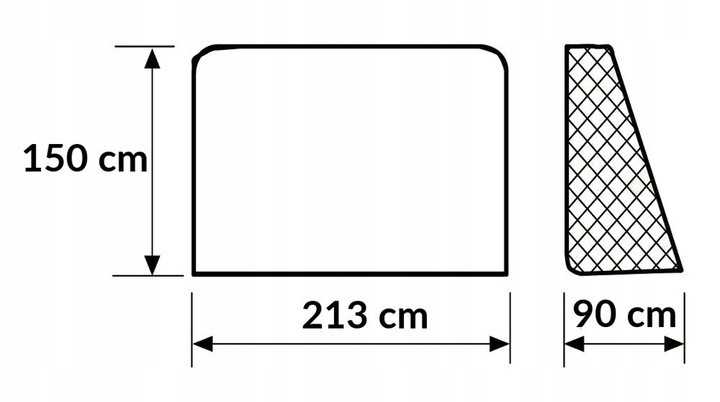 Metaliniai futbolo vartai, 213x150x90 cm