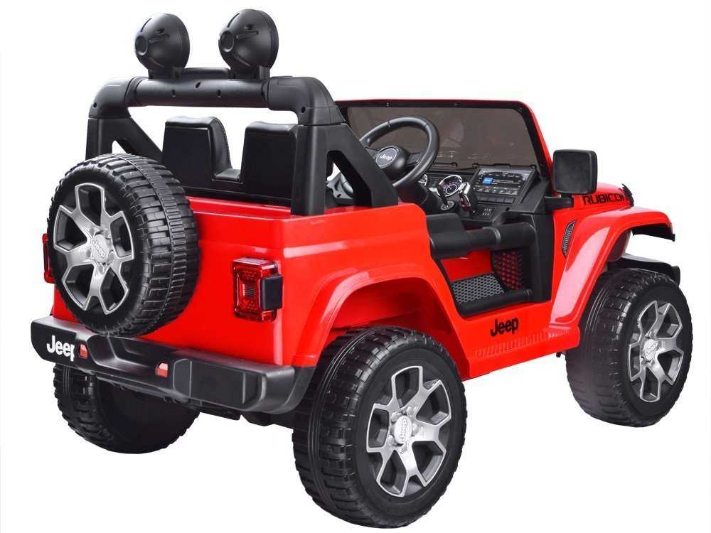 Vaikiškas  elektromobilis JEEP Wrangler Rubicon, baltas