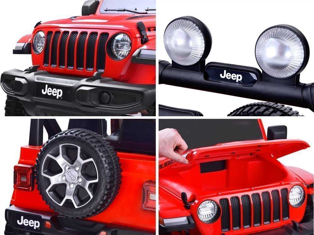 Vaikiškas elektromobilis JEEP Wrangler Rubicon, žalias