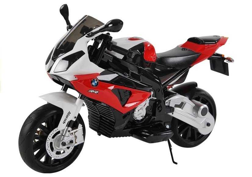 Elektrinis motociklas BMW S1000RR, raudonas