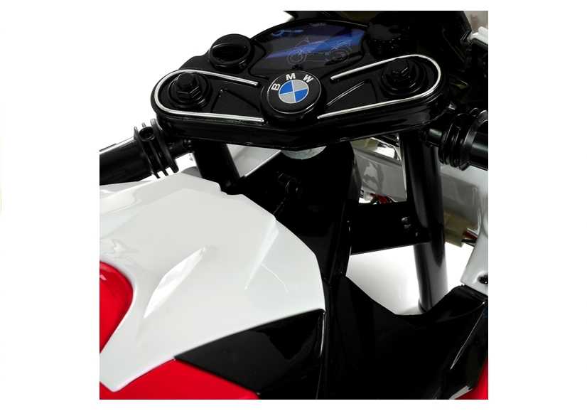 Elektrinis motociklas BMW S1000RR, raudonas