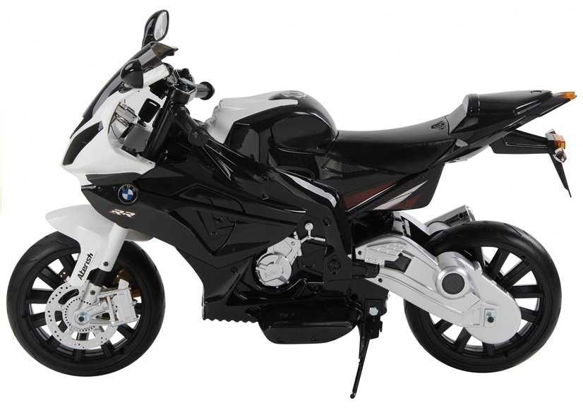 Vaikiškas elektrinis motociklas BMW S1000RR, sidabrinis