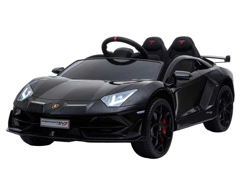 Vaikiškas vienvietis elektromobilis Lamborghini Aventador, juodas