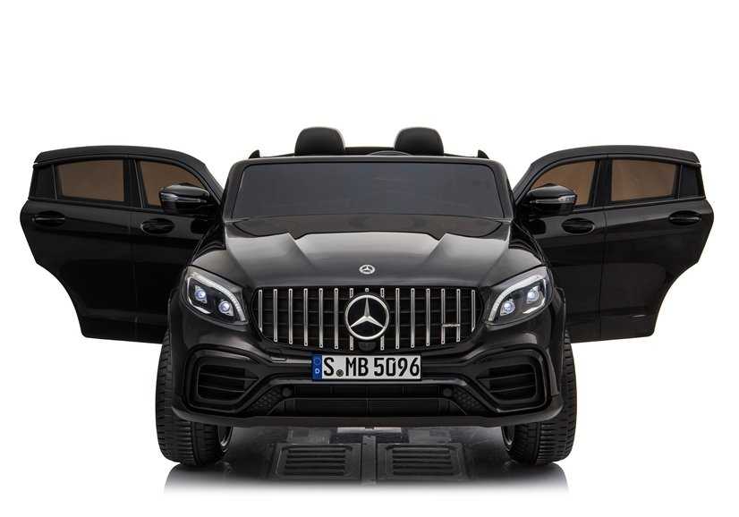 Vaikiškas dvivietis elektromobilis Mercedes GLC 63S, lakuotas juodas