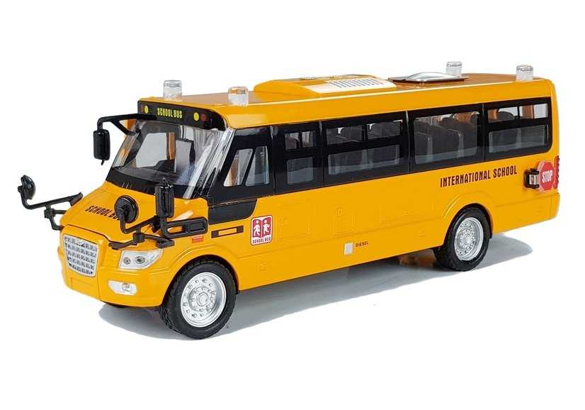 Mokyklinis autobusas  Pull - Back, geltonas