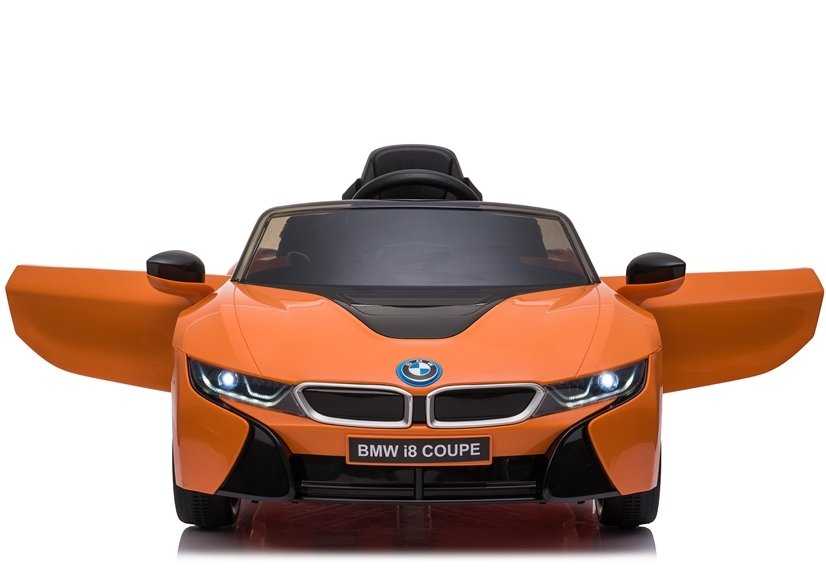 Elektromobilis BMW I8, oranžinis