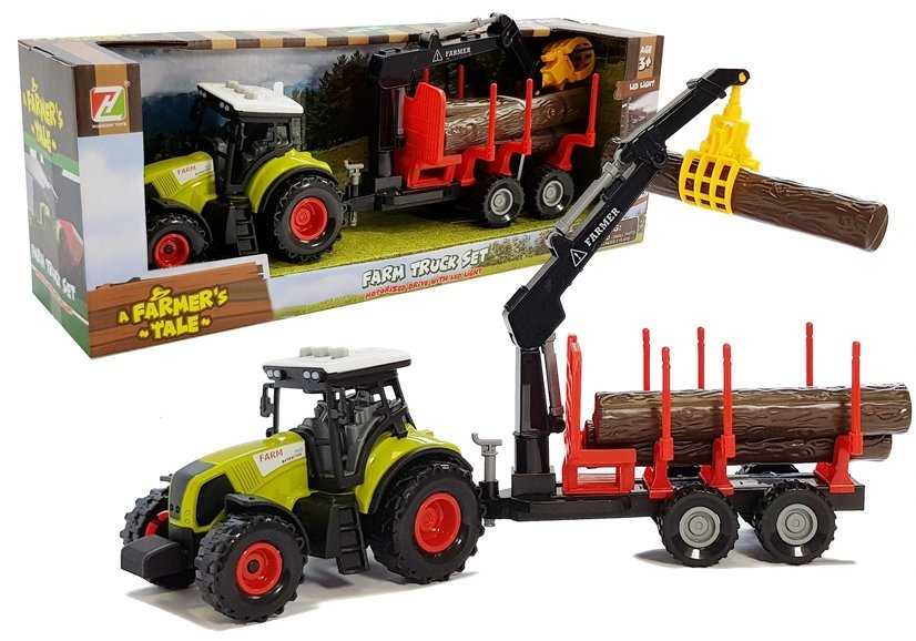 Žaislinis traktorius su priekaba Farm Truck Set