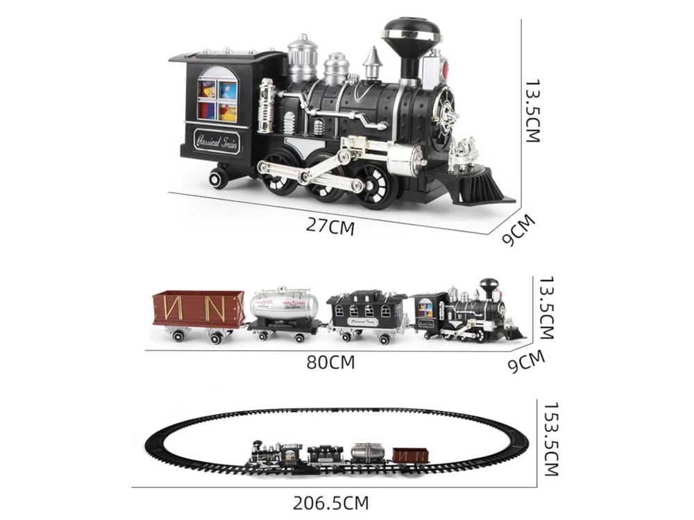 Nuotoliniu būdu valdomas traukinys su bėgiais - Classical Train