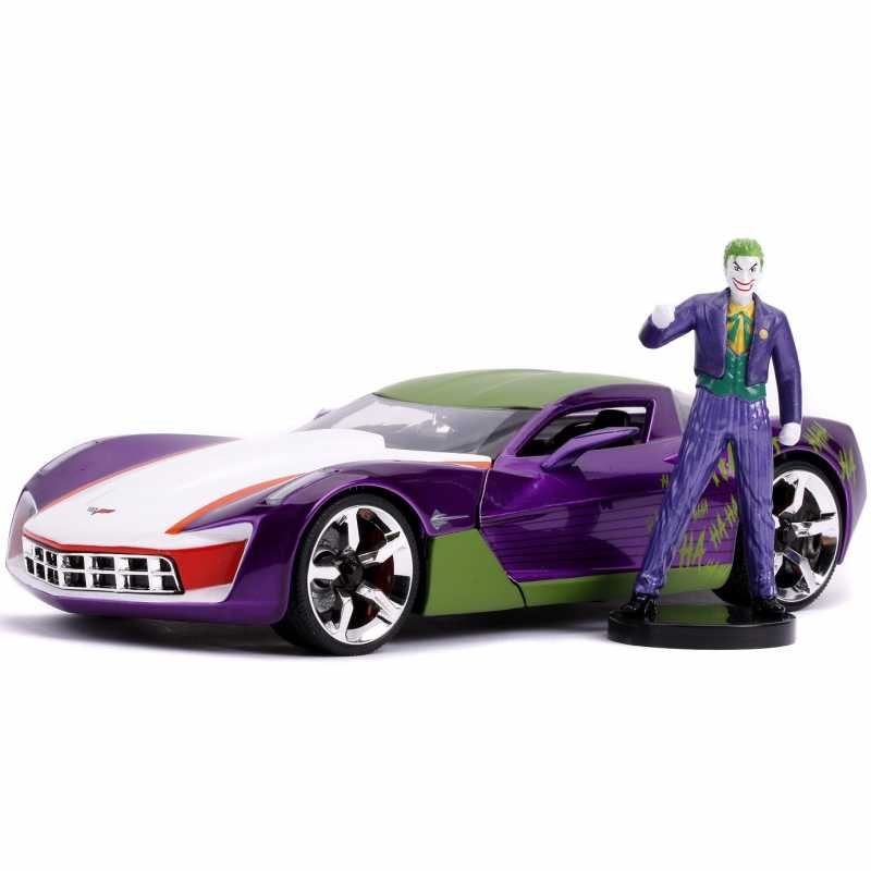 Džokerio figūrėlė su automobiliu, DC comics, 1:24					