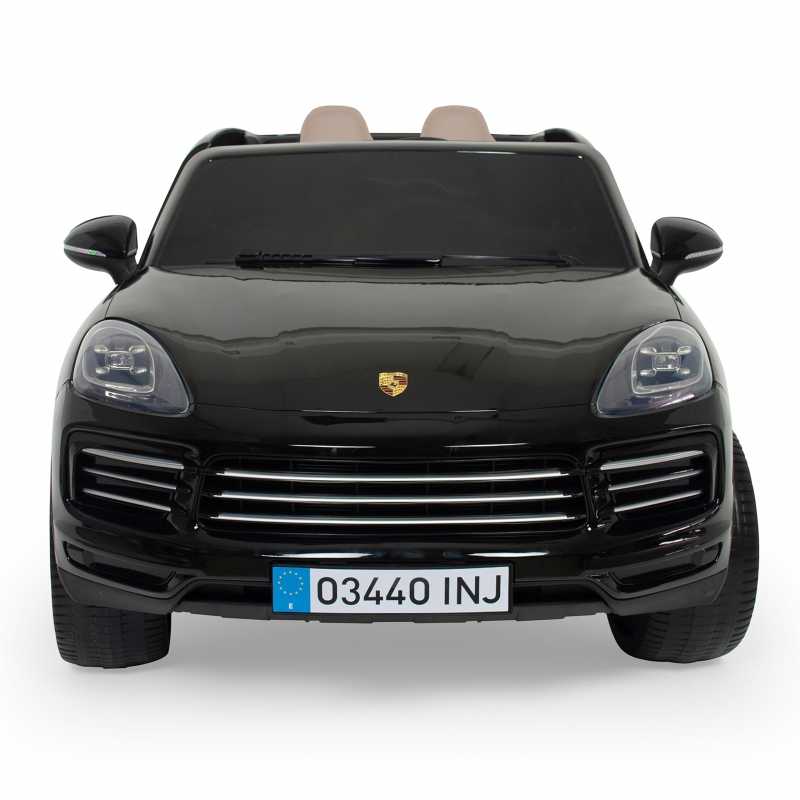 Vaikiškas dvivietis elektromobilis - Porsche Cayenne S, juodas