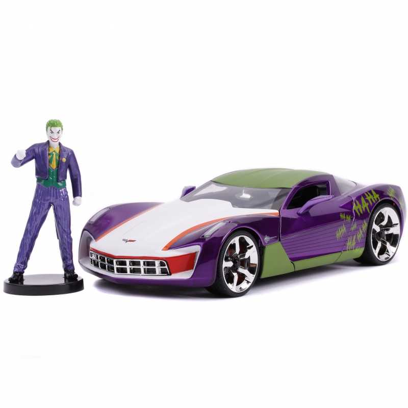 Džokerio figūrėlė su automobiliu, DC comics, 1:24					