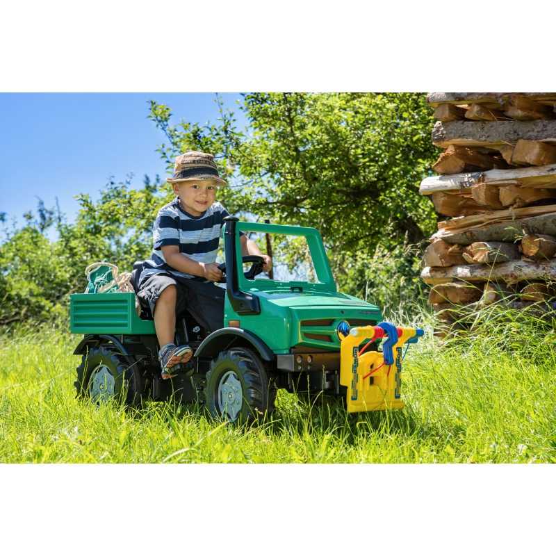 Rolly Toys minamas visureigis Mercedes Unimog, žalias