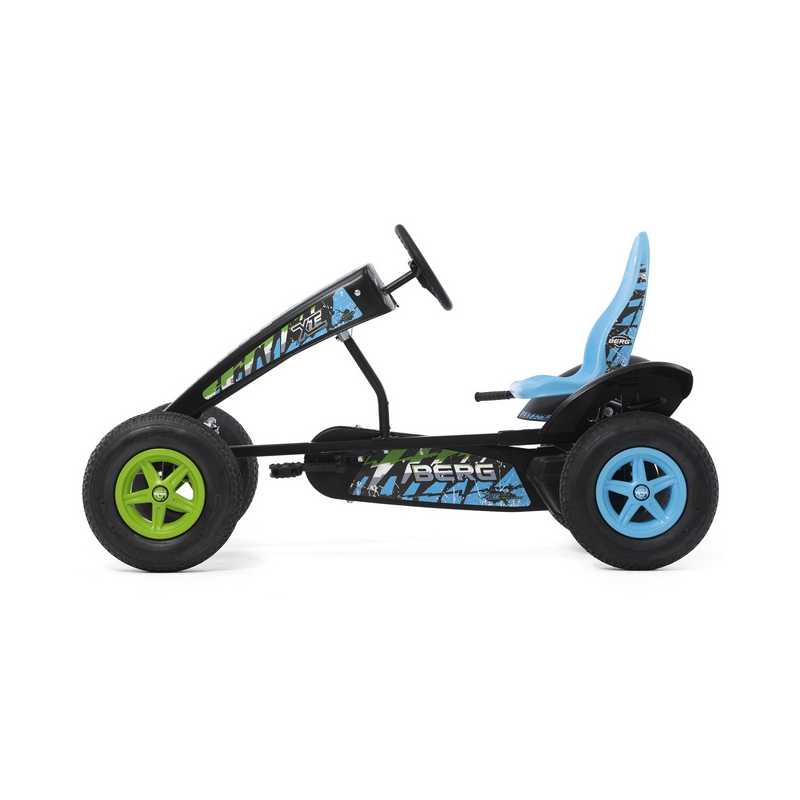 Pedalais minamas kartingas - Berg X-ite Go-Kart, juodas						