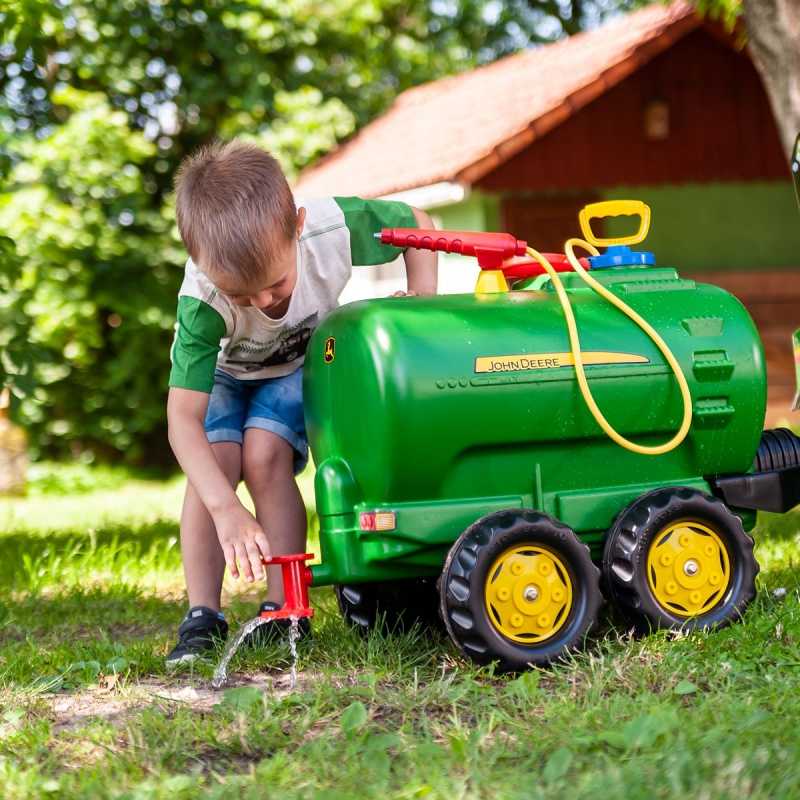 Vaikiška dviejų ašių cisterna - Rolly Toys, žalia