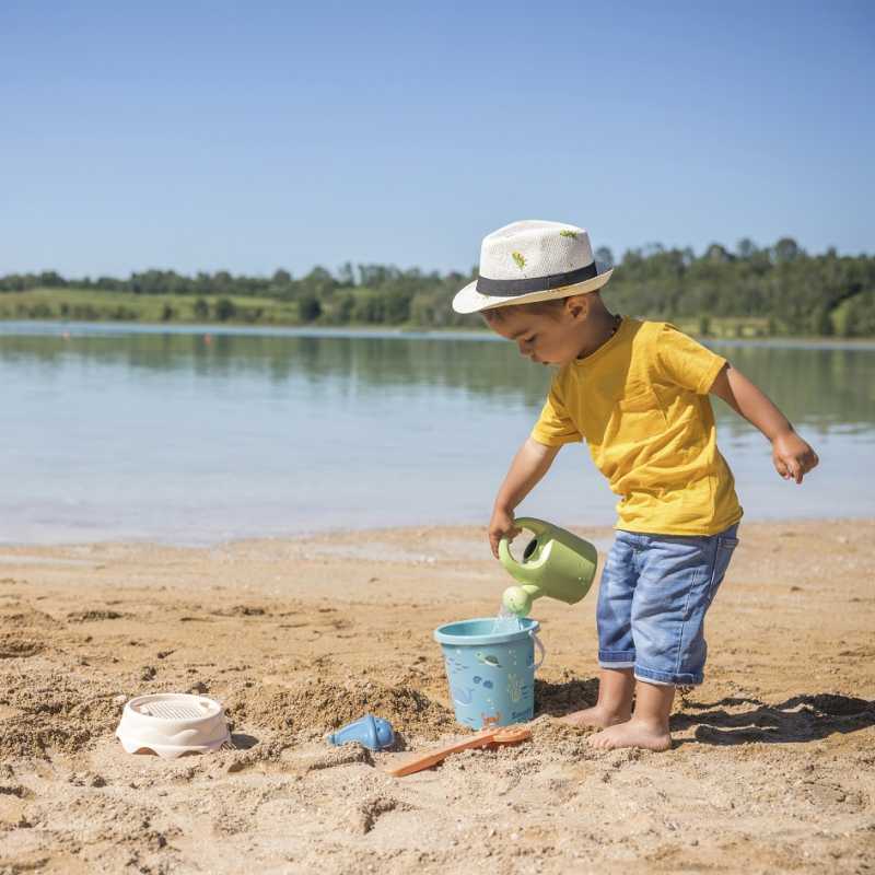 Smoby kibirėlis su smėlio priedais ir bioplastiko laistytuvu				