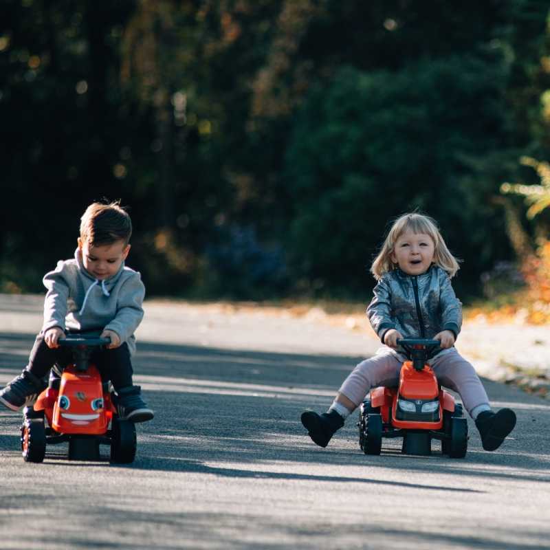 Paspiriamas traktorius Falk Baby Kubota, oranžinis