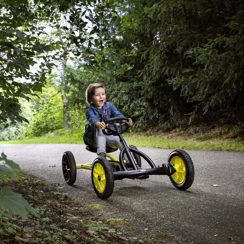 Minamas kartingas BERG Buddy Cross, geltonas