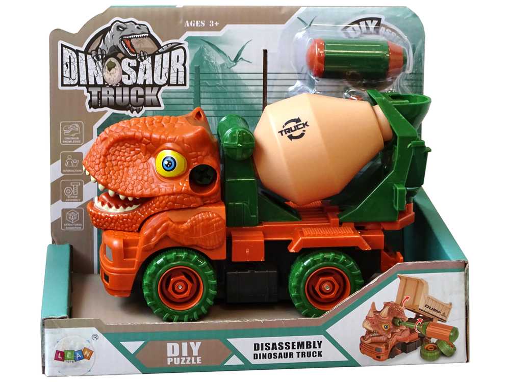 Konstruktorius dinozauro betono maišyklė - Dinosaur Truck