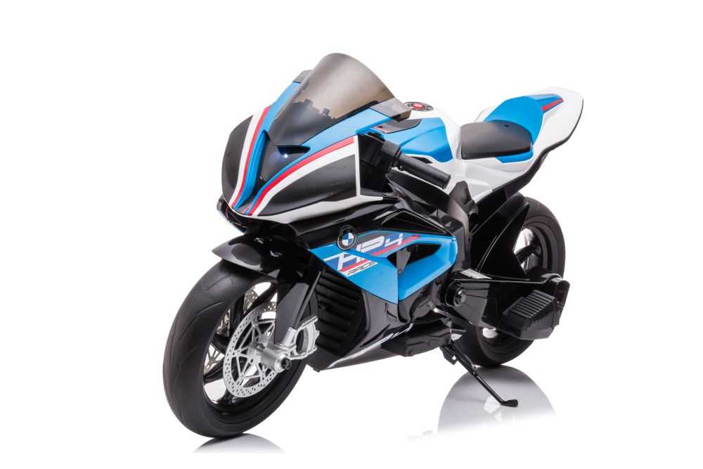 Elektrinis motociklas BMW HP4, mėlynas