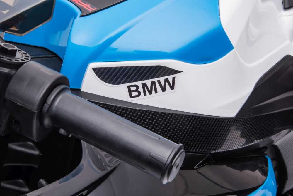 Elektrinis motociklas BMW HP4, mėlynas