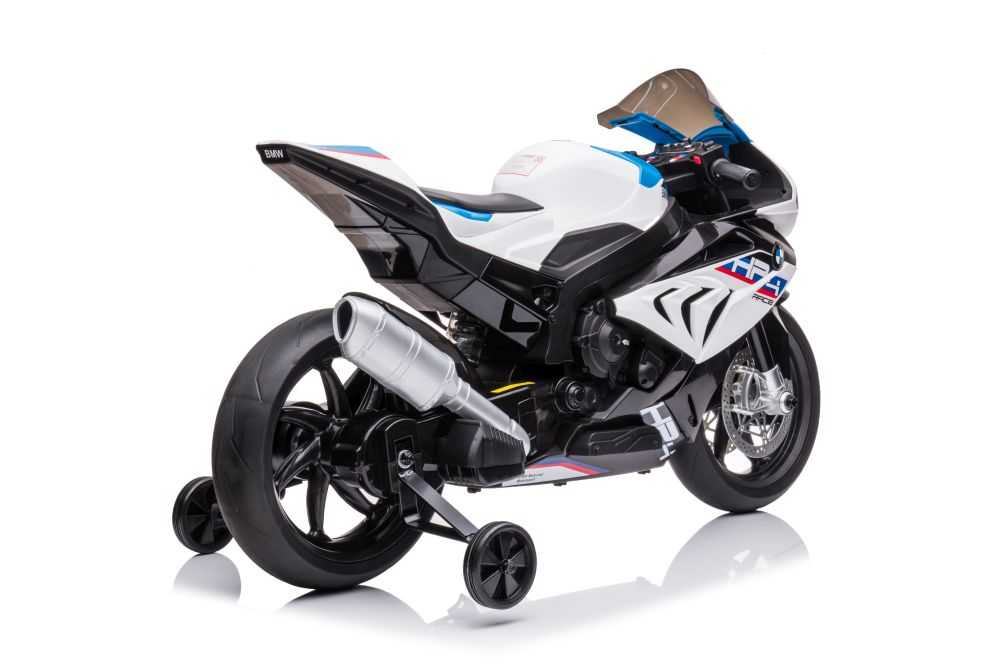 Elektrinis motociklas BMW HP4, balttas