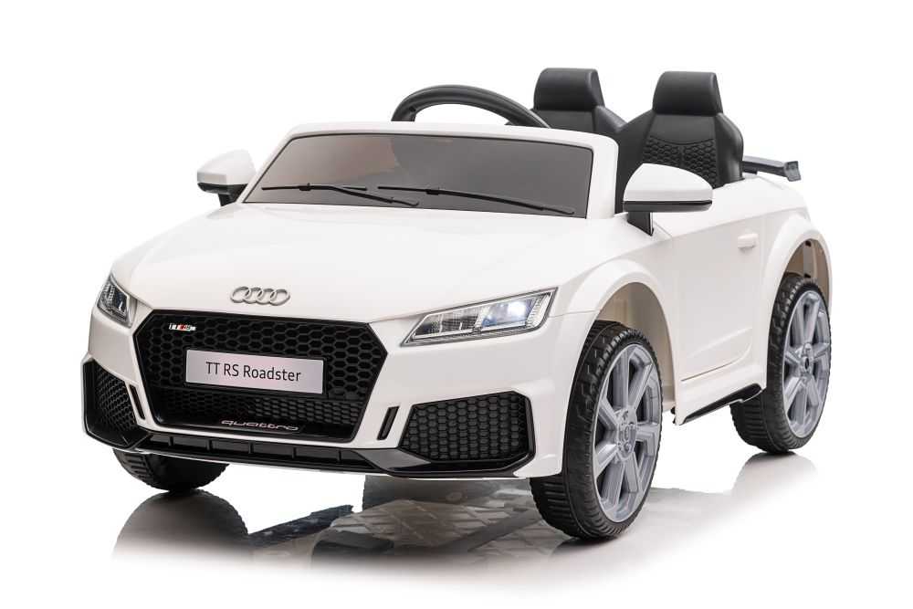 Dvivietis elektromobilis Audi TT RS, baltas