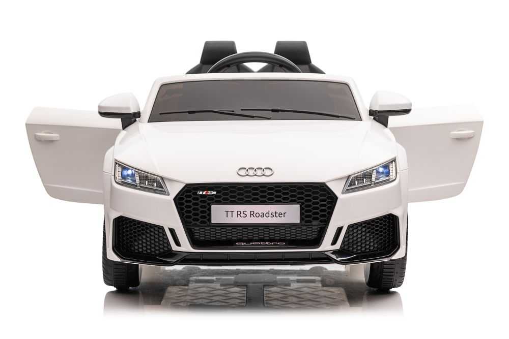 Dvivietis elektromobilis Audi TT RS, baltas