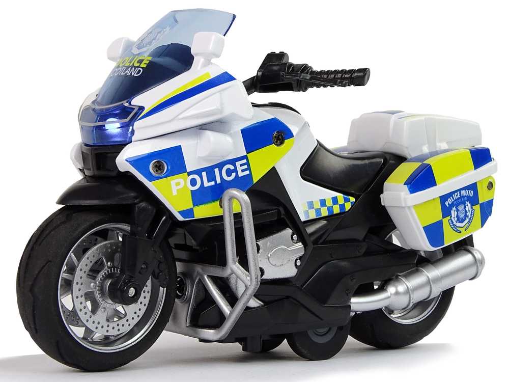 Žaislinis policijos motociklas, 1:14