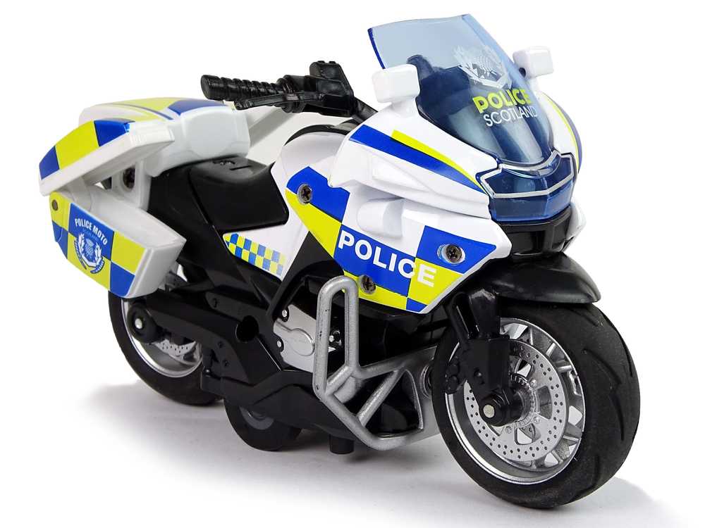 Žaislinis policijos motociklas, 1:14