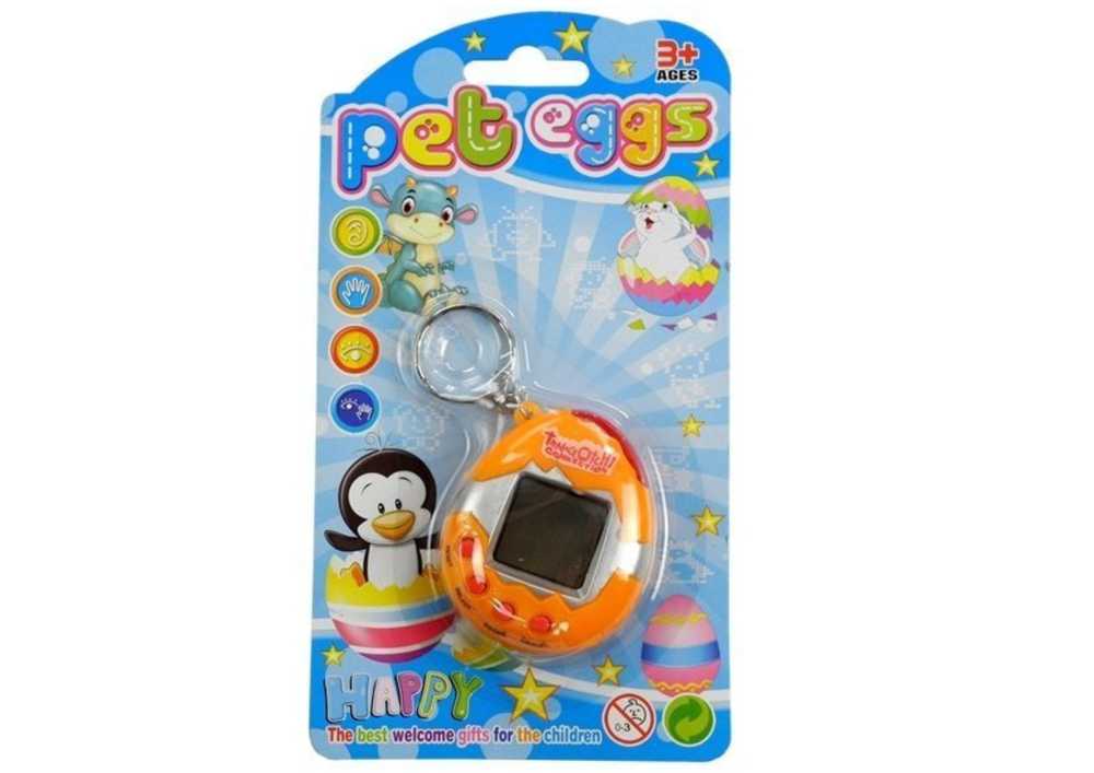 Tamagotchi elektroninis naminių gyvūnėlių žaidimas, oranžinis