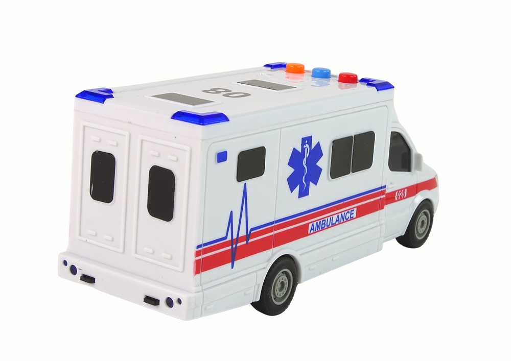 AMBULANCE automatinis greitosios pagalbos automobilis, baltas