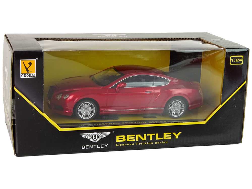 Bentley 1:24 žaislinis automobilis, raudonas