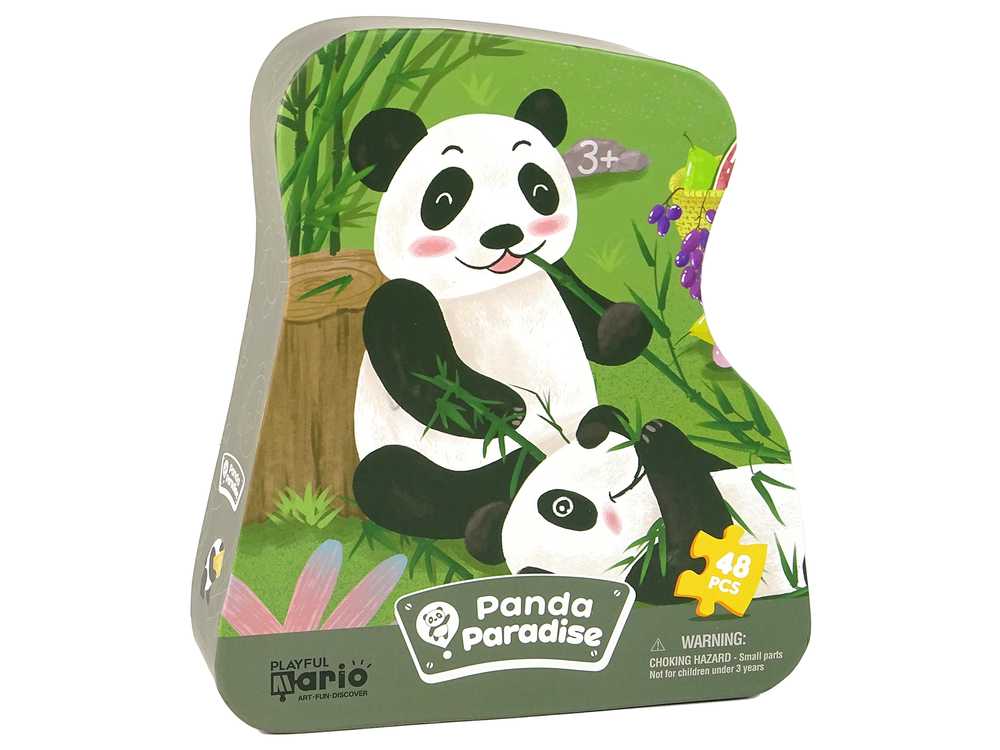 Dėlionė 48 el., panda bambukų miške